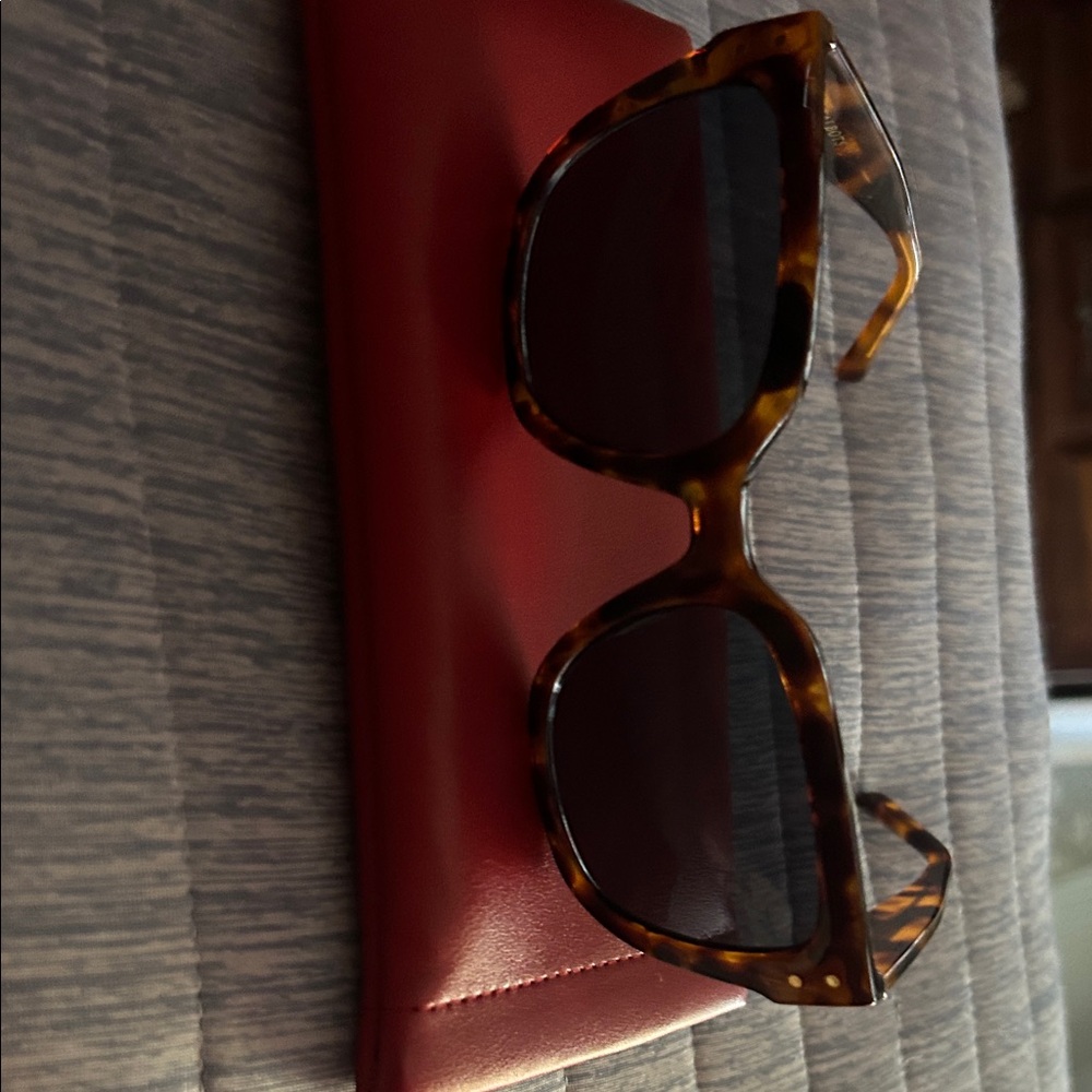 Talbots Tortoiseshell Sunglasses with Red Case